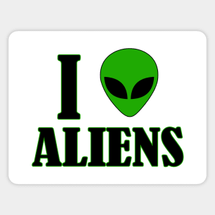 I Love Aliens Sticker